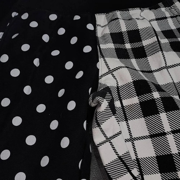 Champion Womens Reverse Weave Black White Polka Dot Plaid Jogger Pants Small - Picture 3 of 6